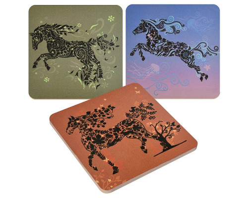 Подставка под горячее "Спирит" 14*14см 3 диз. NEW