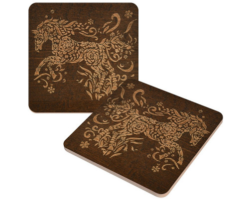 Подставка под горячее "Спирит" 14*14см (гравировка) NEW