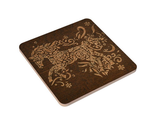 Подставка под горячее "Спирит" 14*14см (гравировка) NEW