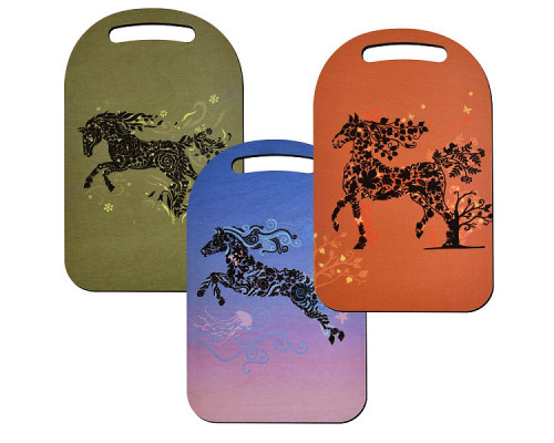 Доска разделочная "Спирит", размер 29х18,5см  3диз. NEW