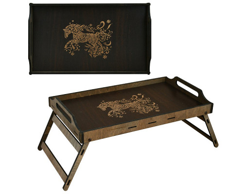 Поднос на ножках "Спирит" Размер 30*50*7,5см NEW