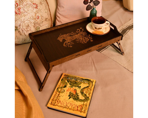 Поднос на ножках "Спирит" Размер 30*50*7,5см NEW