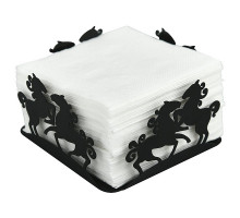 Салфетница  "Мустанг". Размер 12,5х12,5х7 см. NEW (только кратно упаковке)