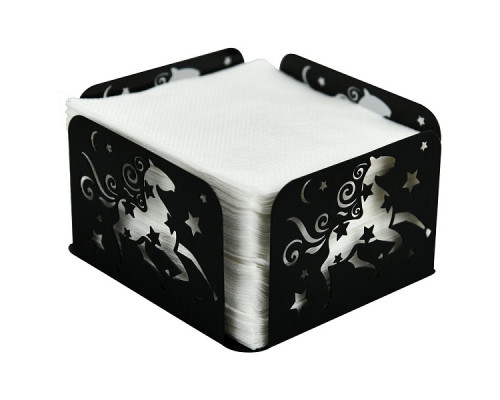 Салфетница  "Звездный конь". Размер 12,5х12,5х7 см. NEW