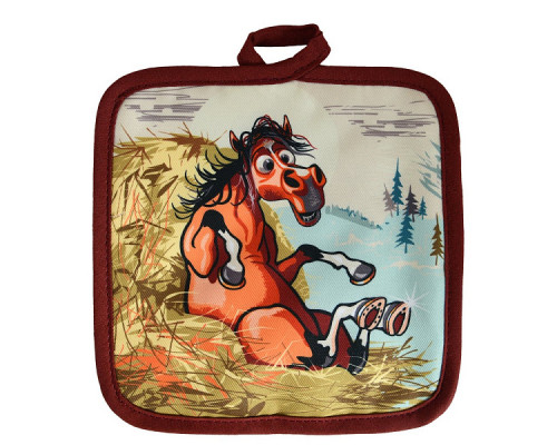 Прихватка "Савраска". Размер 17х17 см. 4 диз. NEW