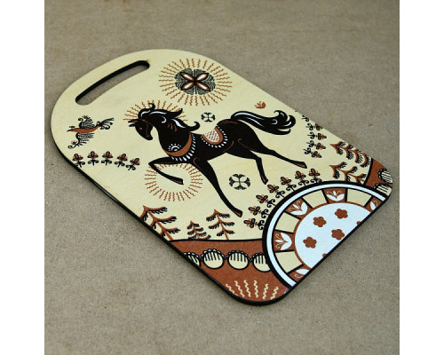 Доска разделочная "Сивка-Бурка", размер 29х18,5см  4диз. NEW