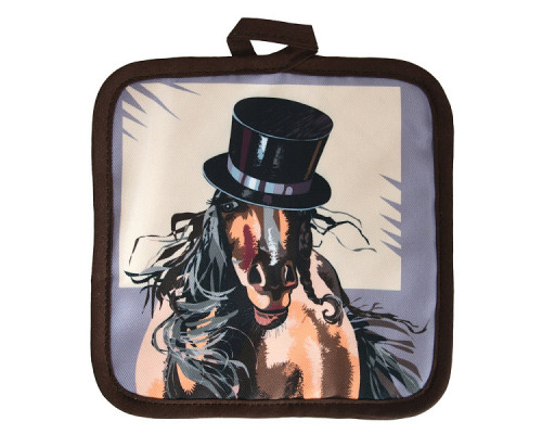 Прихватка "Игривая грива". Размер 17х17 см. 3 диз. NEW