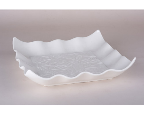 Блюдо квадратное 30х30см Коралл  9008  фарфор