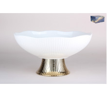 Блюдо на ножке  25x13см) Коралл  7580  фарфор