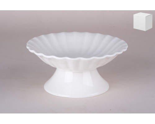 Блюдо на ножке 19х19х9см Коралл  9020  фарфор