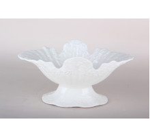 Блюдо на ножке 20.5х12.5х10см Коралл  7142  фарфор