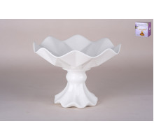 Блюдо на ножке 25.5х25.5х18см Коралл  9010  фарфор