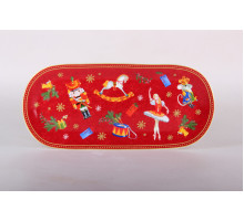 Блюдо овальное 25х11.5см Коралл Щелкунчик и мышиный король YQ25001  фарфор
