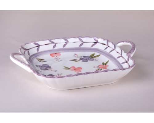 Блюдо сервировочное 15х20х4.5см Коралл Violet Dreams 8542  фарфор