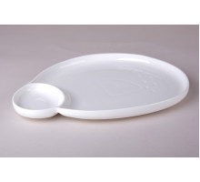 Блюдо сервировочное 25.8х21х2см Коралл  8100  фарфор