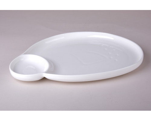 Блюдо сервировочное 25.8х21х2см Коралл  8100  фарфор