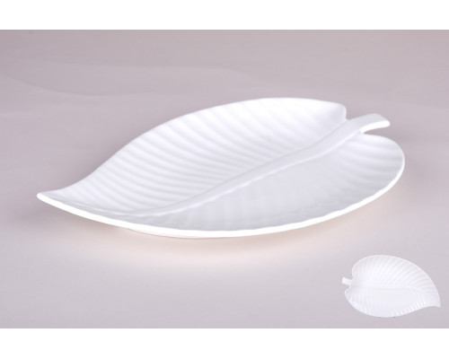 Блюдо сервировочное 25х16х2см Коралл  8105  фарфор