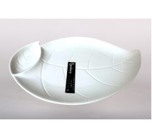 Блюдо сервировочное 27.5х17см с соусницей Коралл  9090  фарфор