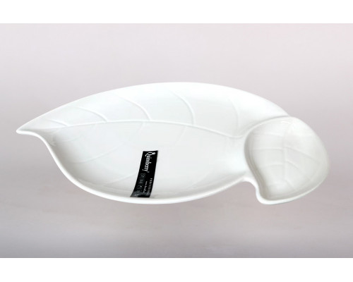 Блюдо сервировочное 34х20.5см с соусницей Коралл  9091  фарфор