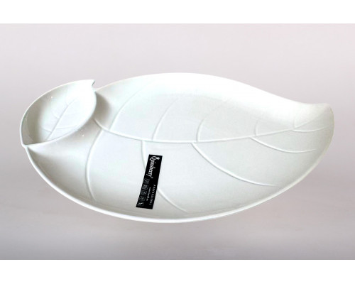 Блюдо сервировочное 40х24.5см с соусницей Коралл  9092  фарфор