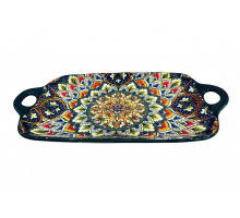 Блюдо сервировочное Коралл Азулежу 9055 32х16см фарфор