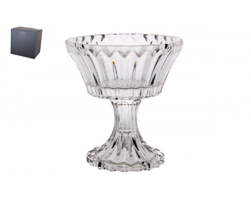 Блюдо сервировочое на ножке 13х14 см Коралл  8878  стекло