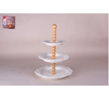 Ваза 3-х ярусная Коралл 15х20х25см ZD14615  фарфор