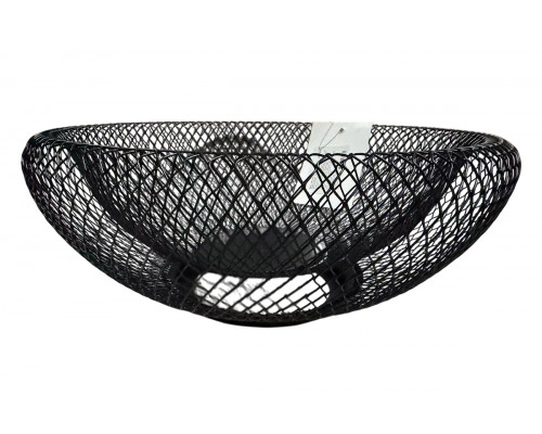Ваза для фруктов 24.5х11х10.5 см черная Коралл  8912  без