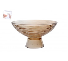 Ваза сервировочная на ножке 15х8см/400мл Коралл  8740  стекло