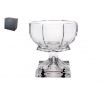 Ваза сервировочная на ножке 17х9х15.5 см Коралл  8828  стекло