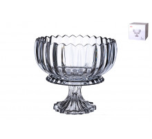 Ваза сервировочная на ножке 22х20 см Коралл  8929  стекло