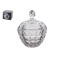 Ваза сервировочная с крышкой 11.5х14см Коралл  8815  стекло