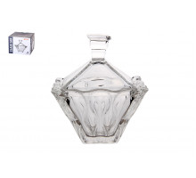 Ваза сервировочная с крышкой 15х12.5см Коралл  8812  стекло