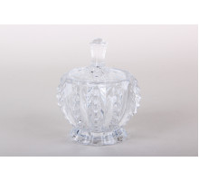 Ваза сервировочная с крышкой 8.3х6.8х11см Коралл  7305  стекло