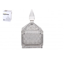 Ваза сервировочная с крышкой 9х15.5см Коралл  8806  стекло