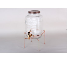 Диспенсер на металлической подставке 4л п/уп Коралл  WTJ18  стекло