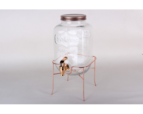 Диспенсер на металлической подставке 4л п/уп Коралл  WTJ18  стекло