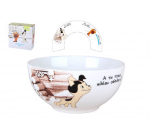 Конфетница 610 мл/14см Коралл Котенок Гав HD241146 ф.круг п/уп фарфор