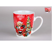 Кружка 360мл Новый Год п/у Коралл  7679  фарфор
