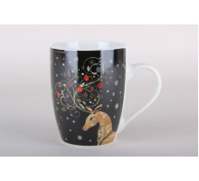 Кружка 360мл Коралл Серебряное копытце N-40  фарфор