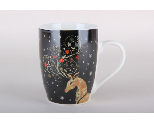 Кружка 360мл Коралл Серебряное копытце N-40  фарфор