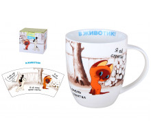 Кружка 420 мл Коралл Котенок Гав HD241144 ф.дерби п/уп фарфор