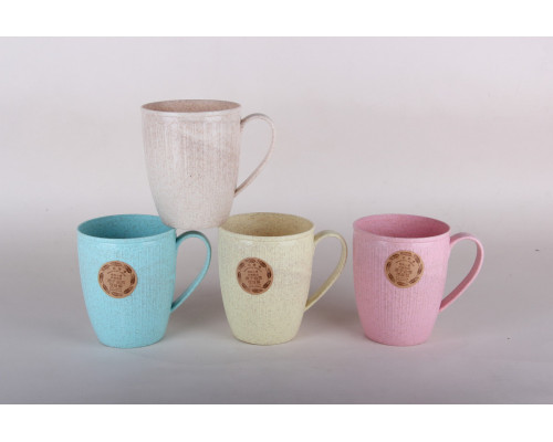 Кружка 460мл Коралл микс 4 цвета 8137  без