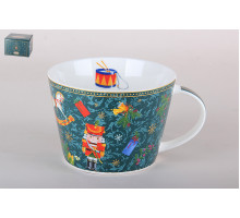 Кружка 500 мл Коралл Щелкунчик и мышиный король, зеленый YQ25002 п/уп фарфор