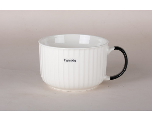 Кружка-бульонница 750мл Коралл  9072  фарфор