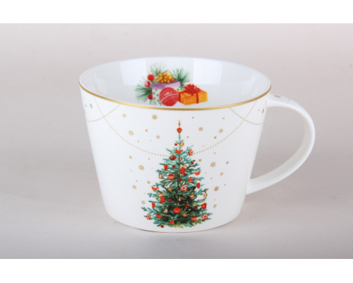 Кружка Коралл Новогоднее волшебство HD25022 500мл п/уп фарфор