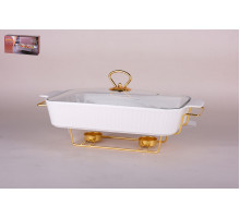 Мармит 36.3х19х6см Коралл  ZD14454  фарфор