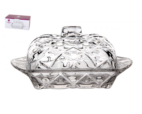 Масленка 17х10х8см Коралл  8301  стекло