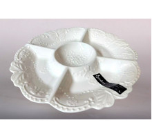 Менажница 5-ти секционная 27см Коралл  9081  фарфор