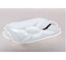 Менажница 5-ти секционная 37х25см Коралл Florence 8855  фарфор